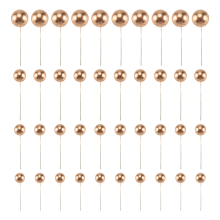 40 PCS Kuchen Topper Mini Gold Ball Cupcake Dekorationen für Geburtstag Hochzeit Dekoration Lieferungen