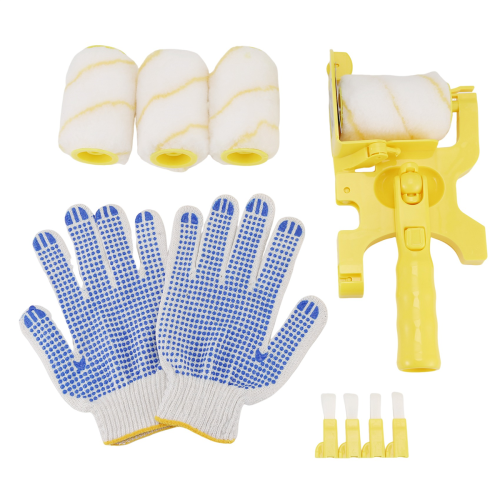 11Pcs Paint Roller Brush Set Multifunctional Hand-Held Clean-Cut Edger Portable Home Improvement Tool 1