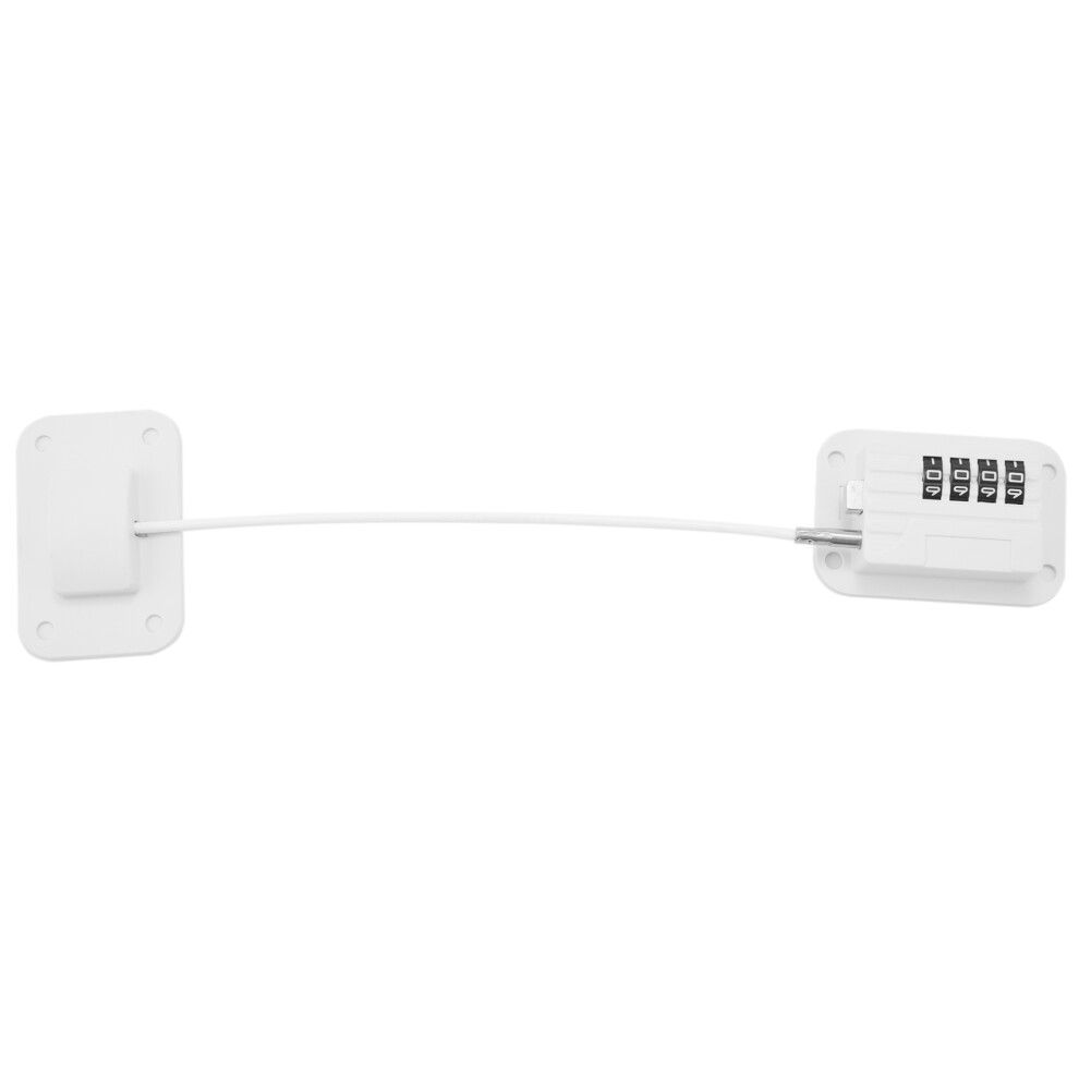 2 Pieces Refrigerator Lock Freezer Fridge Door Combination Child Safety Locks For Cabinets Drawer (White) White Jojomino