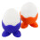 4 PCS Colorful Soft Silicone Egg Cup Boiled Serving Tray Holders Stands 4
