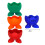 4 PCS Colorful Soft Silicone Egg Cup Boiled Serving Tray Holders Stands 3