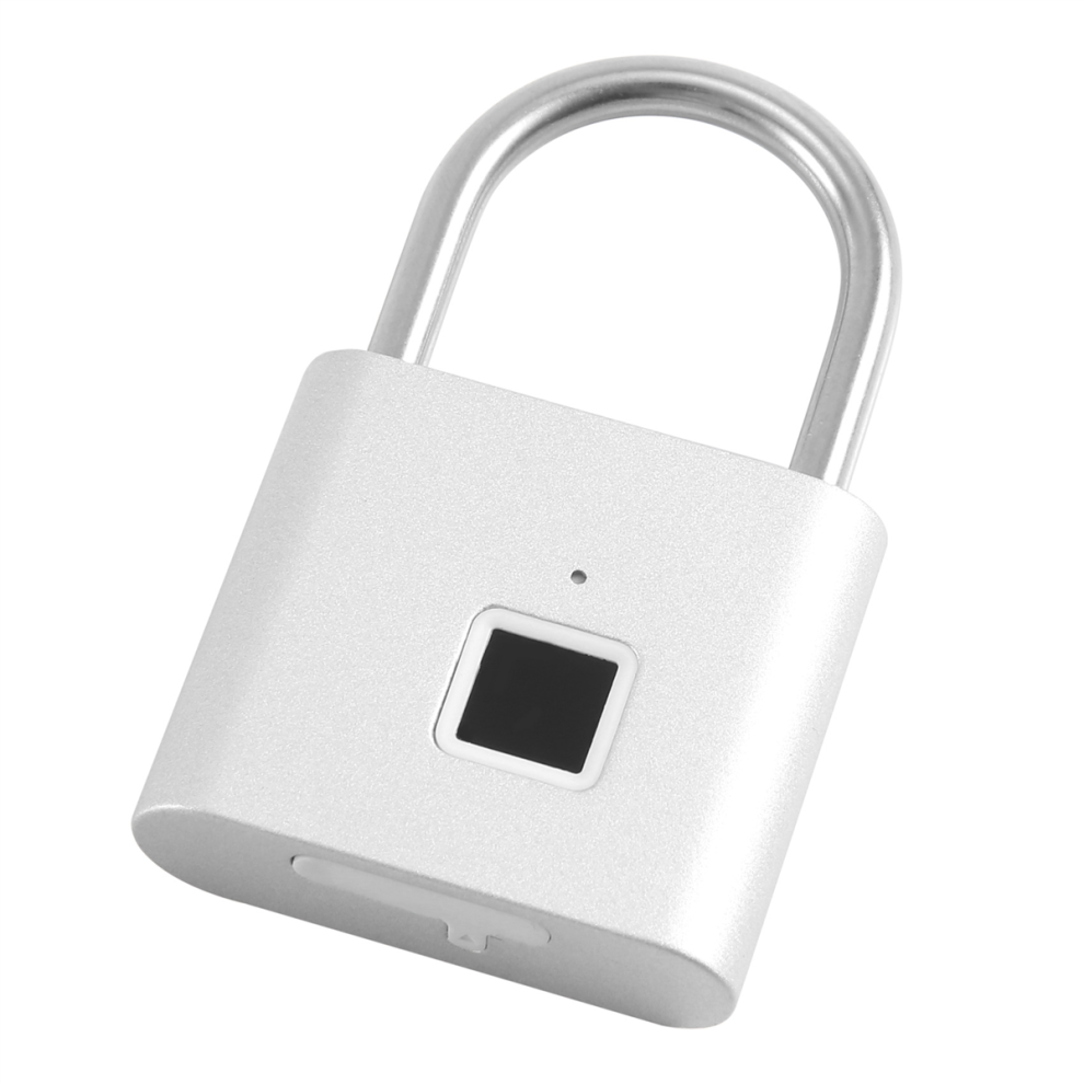 Fingerprint Padlock,Portable Anti-Theft Usb Charging Lock For Lockers, Suitcases, Backpacks Etc Can Support 4853572089586