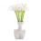 20 τεμάχια τεχνητά λευκά λουλούδια Calla Lily με μαλακά υλικά Latex για διακόσμηση 9