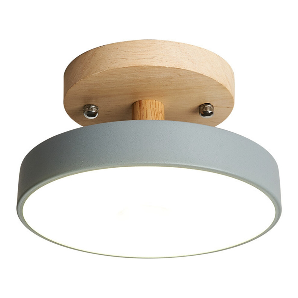 Plafoniere Moderne A Led In Legno Nordico, Per Interni, Cucina, Soggiorno, Camera Da Letto, Bagno - Grigio