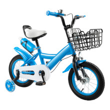 12" Blue Kids Bike,Stabilisers Children Bicycle for 2-4 Years Old