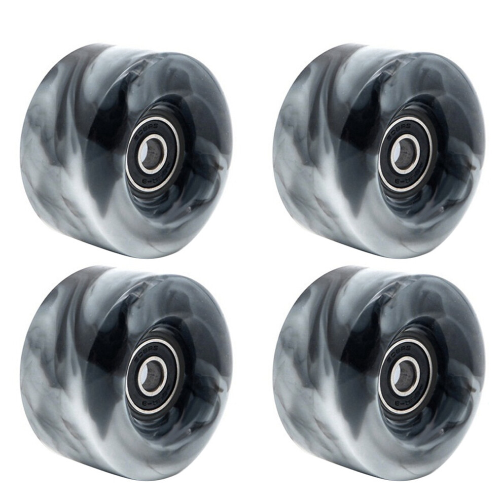 Photos - Climbing Gear Jojomino 4 Pcs Roller Skate Wheels with Bearings for Double Row Skating and Skateboard 32mm x 58mm 82A,Black 