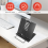 Desk Book Stand Metal Reading Rest Holder Angle Adjustable Document Portable Sturdy (Black) 7