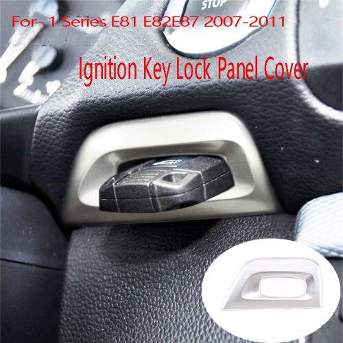 Car Ignition Key Lock Panel Cover Trim Sticker Keyhole Decorative Ring for- 1 Series E81 E82 E87 2007-2011 2