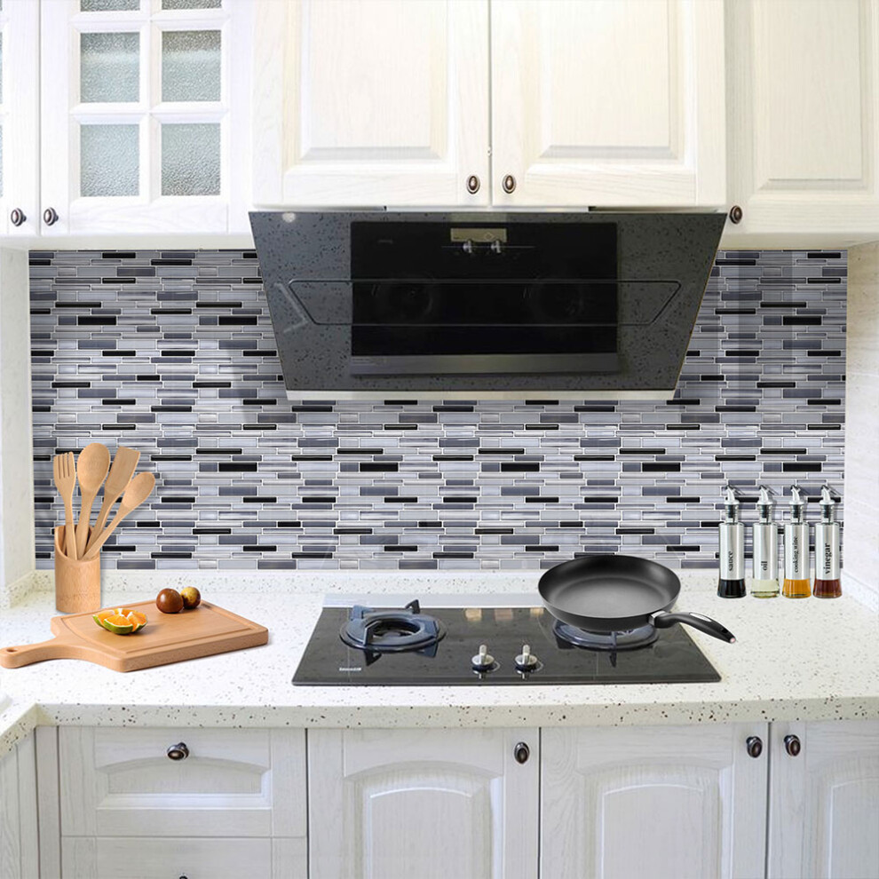 10Pcs Multi Color Marble Texture Self-Adhesive Wall Tile Sticker