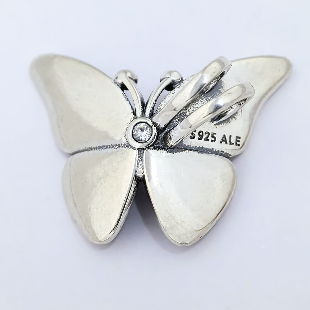 PANDORA Silver S925 ALE Blue Oversized Butterfly Charm