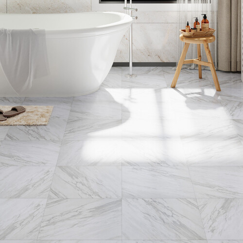 Garden Sanctuary 24pcs Marble Effect Self Adhesive Flooring Tiles