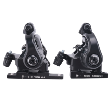 Racefiets schijfrem flat mount mechanische dubbelzijdige bediening remklauw 160 mm voor- en achterklem