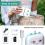 Mini Printer,Portable Pocket Printer,Bluetooth Wireless Smart Thermal Inkless Printer,Smartphone Photo Printer,Blue 7