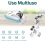 Mini Printer,Portable Pocket Printer,Bluetooth Wireless Smart Thermal Inkless Printer,Smartphone Photo Printer,Blue 4