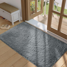 (Grey, 60 x 110 cm) Non-Slip Runner Rugs Bedroom Living Room Door Mats