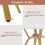 Modern and Sleek Round Marble Dining Table (Diameter 1 m), Gold+White 4