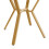 Modern and Sleek Round Marble Dining Table (Diameter 1 m), Gold+White 8