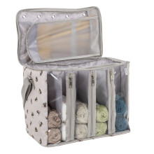 Hobby Gift Knitting Bag with Yarn Storage: Bee