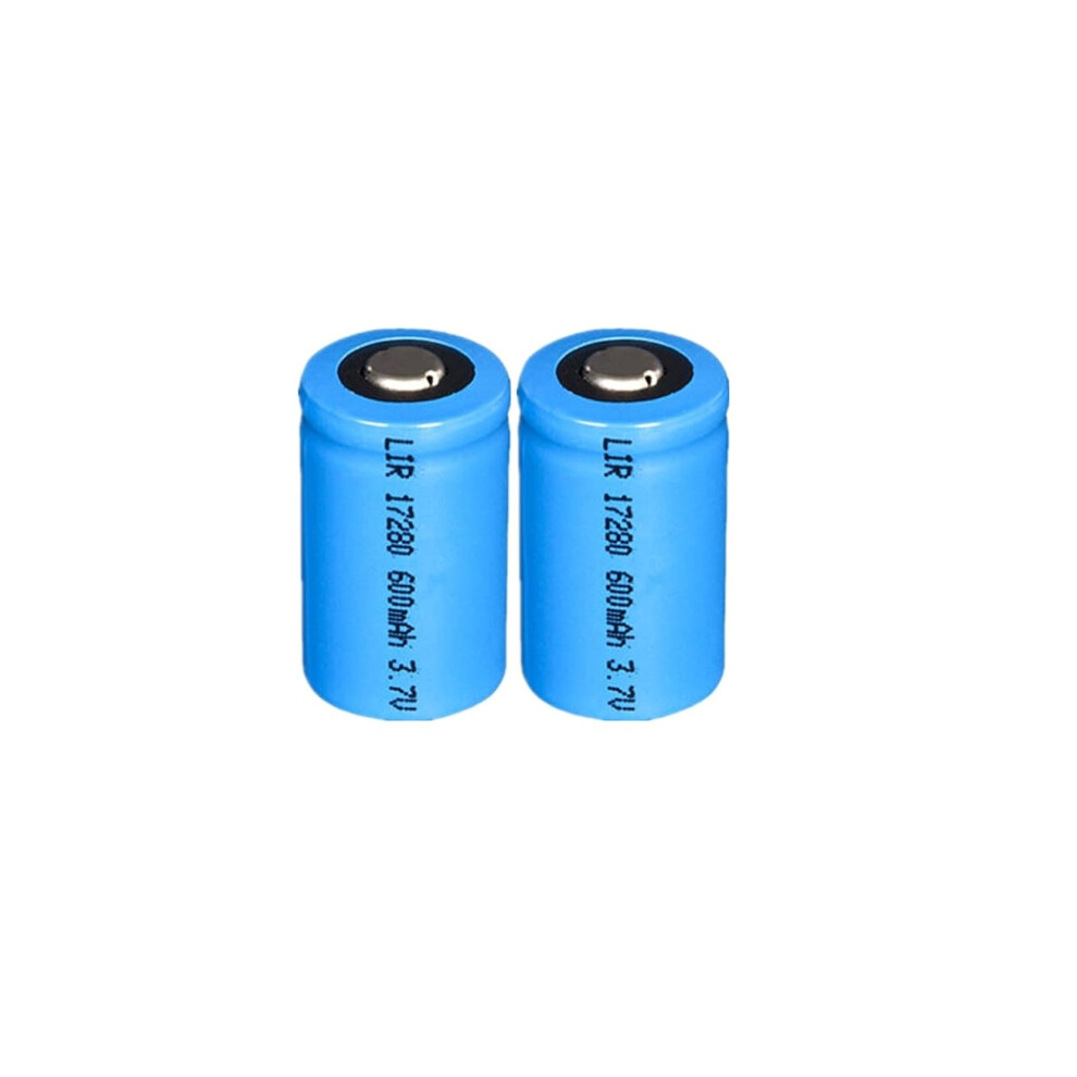 2x 17280 600mAh 3.7V Rechargeable Batteries