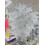 Artificial Glitter Flower Arrangement, 35 cm White and Silver 1
