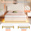 4ft6 Double Bed Frame with Handmade Button Tufted Adjustable Headboard 4
