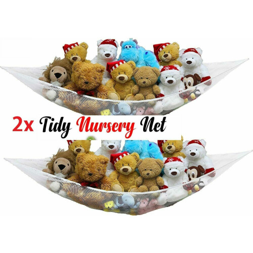 2x Large Soft Toy Hammock Mesh Teddy Bear Storage