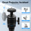 360° Rotation Projector Stand Height Adjustable 23.62-47.24 Inches 6
