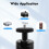 360° Rotation Projector Stand Height Adjustable 23.62-47.24 Inches 10