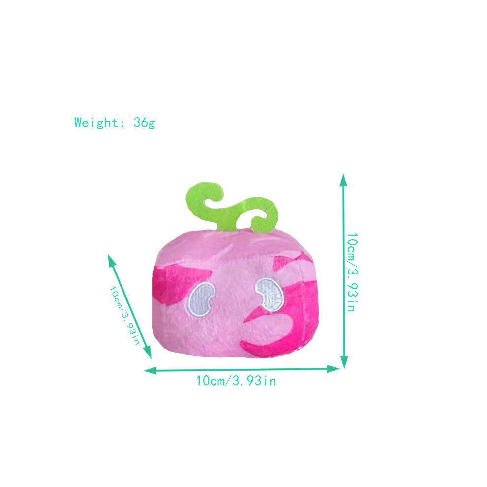 Bonxaif (Pink) Game Blox Fruits Plush Stuffed Soft Toy Childrens Gift Stuffed Doll Pillow Room Decor Cartoon Kids Pink