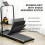 Homcom HOMCOM Foldable Walking Treadmill w/ LED Display, Orange 5