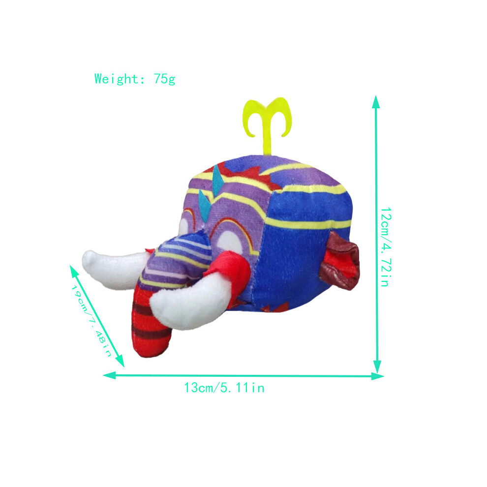 Bonxaif (Elephant) Game Blox Fruits Plush Stuffed Soft Toy Childrens Gift Stuffed Doll Pillow Room Decor Cartoon Kids