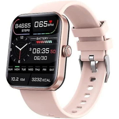 (Pink) F57l Blood Glucose Monitoring Smartwatch, Fitness Tracker With Blood Pressure Smart Watch For Men Women