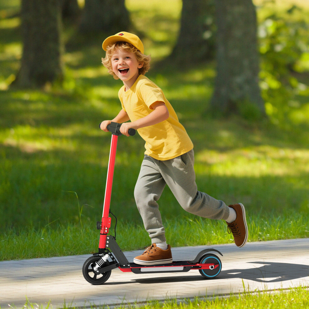 SPORTNOW Folding Electric Ride-on Scooter, Ride on Toy, Red