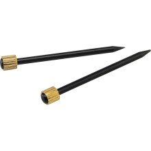 OOK 50614 Clavos profesionales de acero azul para colgar cuadros, lat   n negro, 30 libras, 25 piezas