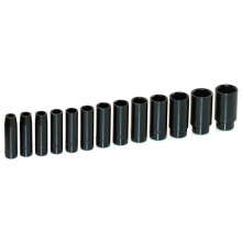 13 Piece 1/2'' Square Drive Deep Impact Socket Set