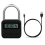 Lucchetto Smart Time Lock con display LCD, timer elettronico, interruttore, lucchetto ricaricabile tramite USB, timer da viaggio, nero 4