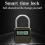 Lucchetto Smart Time Lock con display LCD, timer elettronico, interruttore, lucchetto ricaricabile tramite USB, timer da viaggio, nero 5