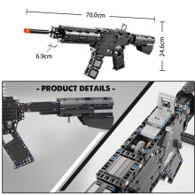 Cada 621 stks Stad Gun Model Bouwsteen Militaire Technische Lancering Gun Speelgoed Voor Kinderen Gift