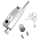 Sliding Door Lock for Window Glass Patio Doors Silver Auxiliary Security Mortise 2