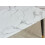 Kleya White Engineered Marble Dining Table with Black Legs 3