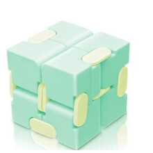 (vihreä) Magic Puzzle Cube Anti Stress Relief Lelut aikuisille Infinite Flip Funny Cube Sensory Lelut