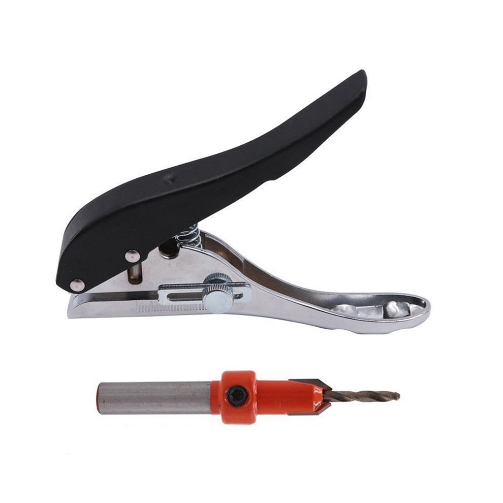 Edge Puncher Carpentry Round Hole 8Mm Countersunk Drill Pvc Adjustable Size Tool 4853572031936