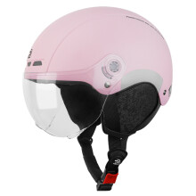(55-62CM-Rose-Oreille)Le casque de vélo quatre saisons avec lunettes de protection des oreilles casque