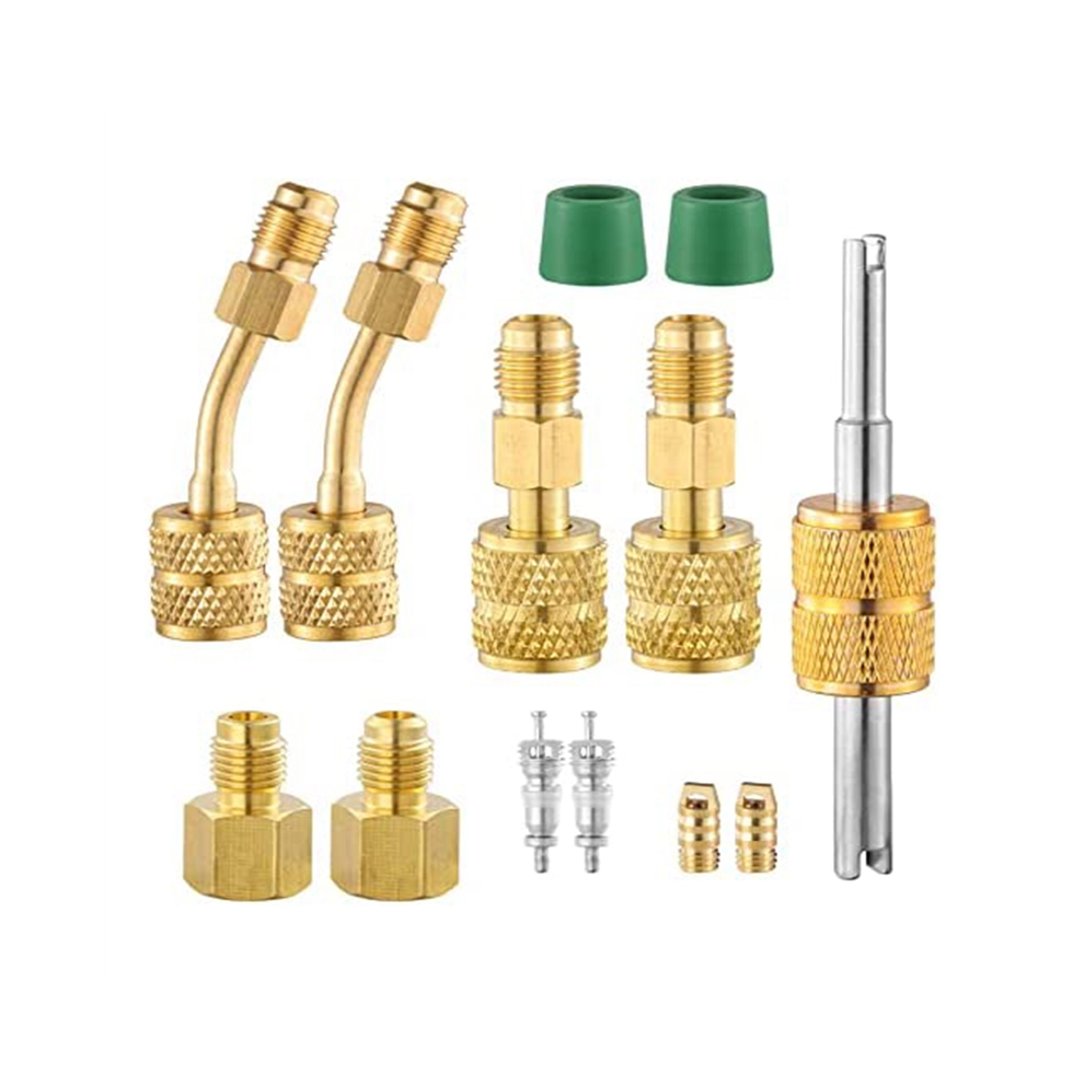 Typecat Women's R410a Mini Split Adapters, Charging Vacuum Port Connector With 5/16Inch To 1/4Inch Male For Hvac System