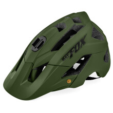 Ultraleichter MTB-Fahrradhelm Grün, Größe 56–62 cm, verstellbar, CE EN1078, Visier integriert – Fox Racing