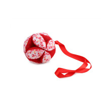 (Rood) Babydoek Nieuwigheid Handgreepbal Baby Peuter Kinderen Rammelaar Lint Speelgoed