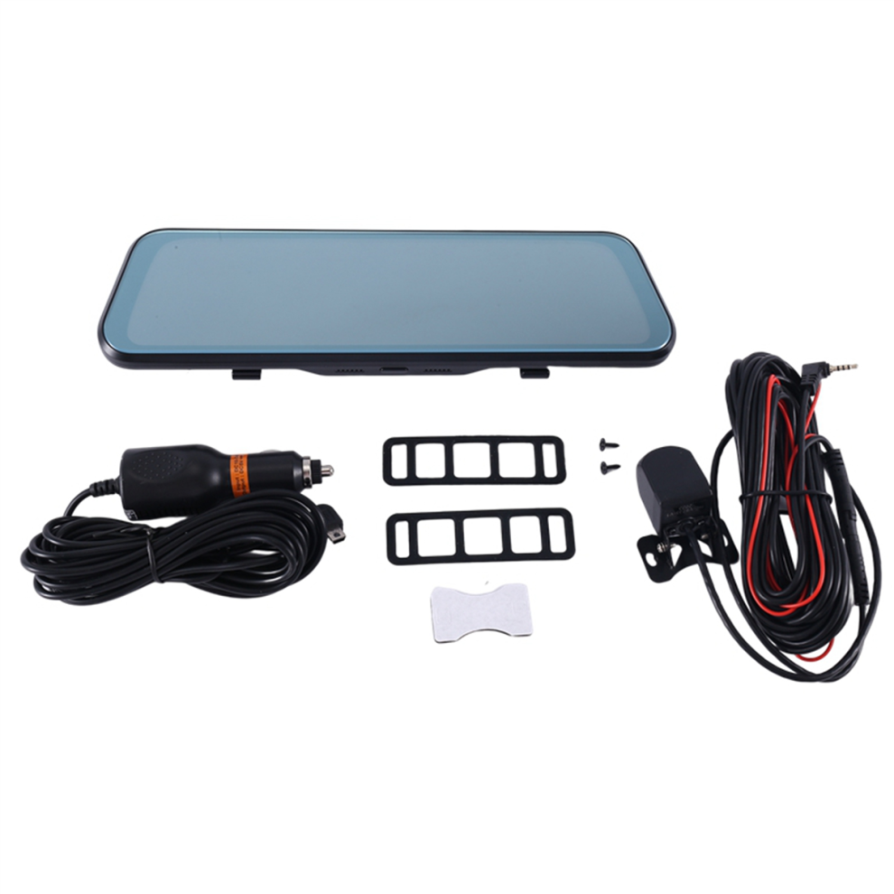 10 Inch1080p Car Dvr Mirror Dash Cam Dual Lens Dashcam Full Hd Drive Recorder Stream Camera Rearview 4853572032810