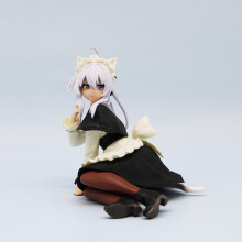 De reis van Elaina Cat Ear Zithouding Mooi meisje Autodecoratie