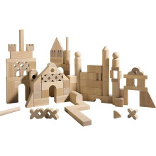 HABA Basic Building Blocks Juego bsico de madera extra grande de 102 piezas (fabricado en Alemania)