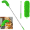 Gutter Cleaning Brush Roofing Tool with Telescopic Extendable Pole 8.2Ft Guard Cleaner Easy Remove Leave, green 2